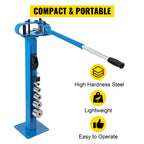 SucceBuy YP-38 Floor Mounted  Bender with 7 Dies Mutifunctional 44in Telescopic Rubber Handle Copper Steel Tube Bending Tool
